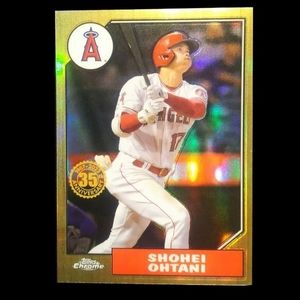 2022 Topps Chrome Shohei Ohtani 35Th Anniversary 1987 Design Refractor #87BC-2